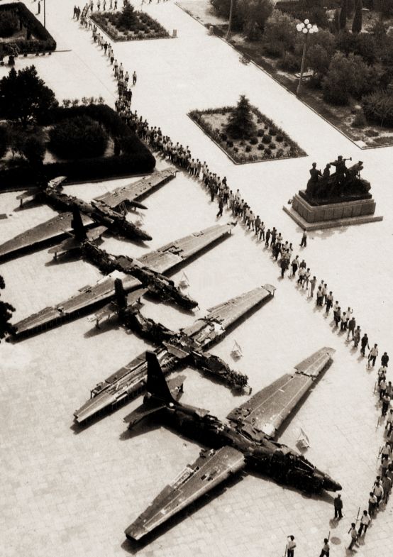 1962年9月至1967年9月，空军地空导弹部队共击落国民党空军U-2型高空侦察机5架，这是在北京军事博物馆展出的其中4架U-2型飞机残骸 图片来源