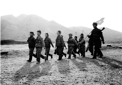 975年焦庄户小民兵集训归来