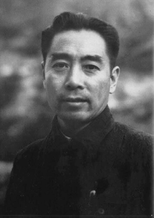 切絵細工周恩来 Zhou En-laiCollage workmanship 細い